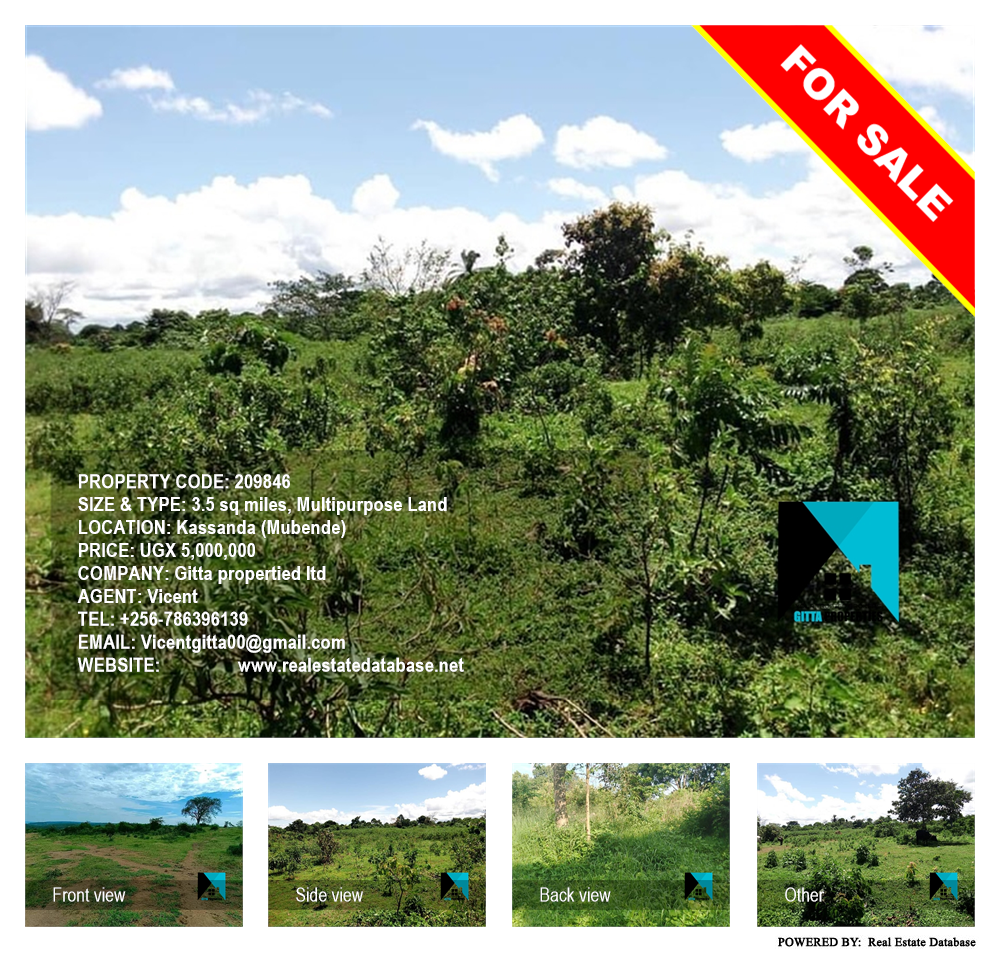 Multipurpose Land  for sale in Kassanda Mubende Uganda, code: 209846