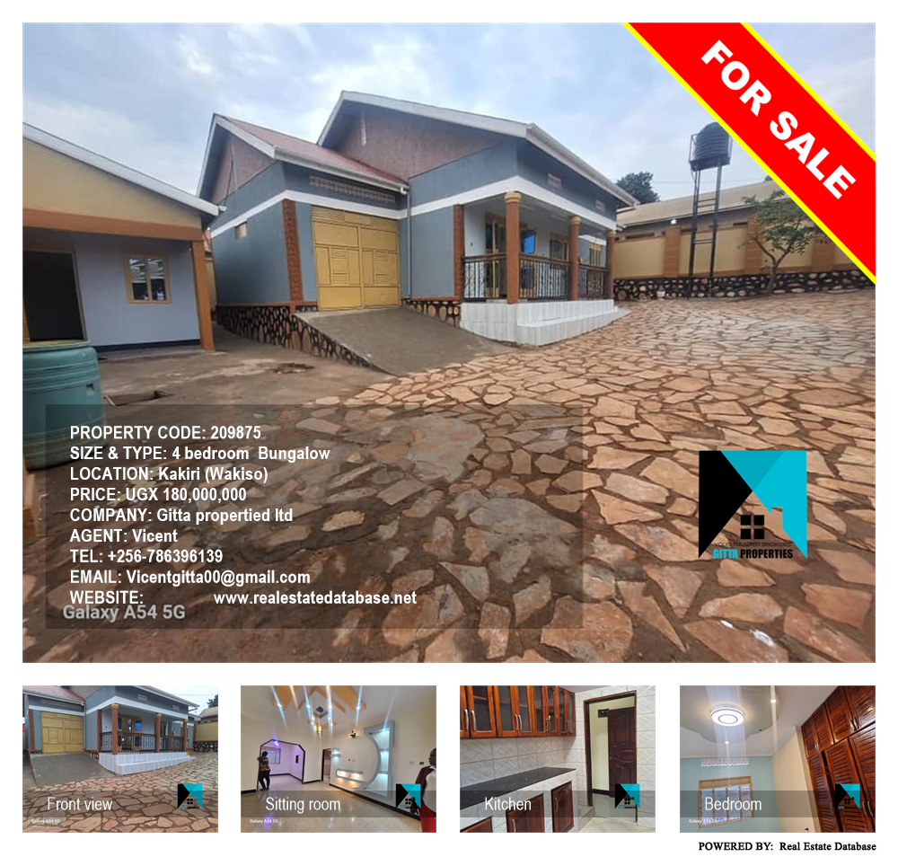 4 bedroom Bungalow  for sale in Kakiri Wakiso Uganda, code: 209875