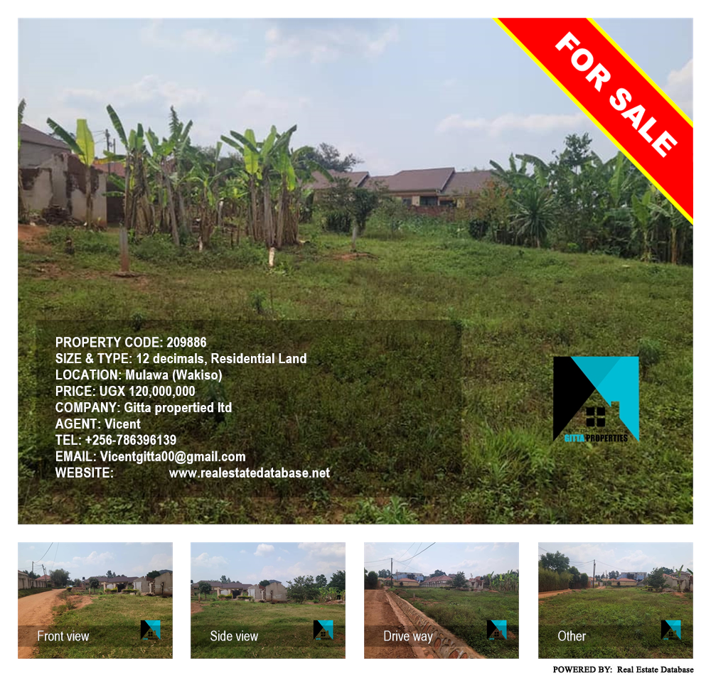 Residential Land  for sale in Mulawa Wakiso Uganda, code: 209886