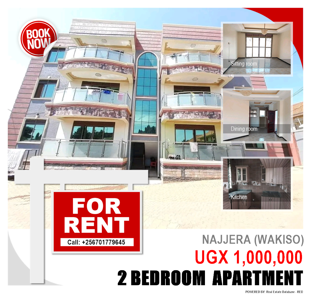 2 bedroom Apartment  for rent in Najjera Wakiso Uganda, code: 209941