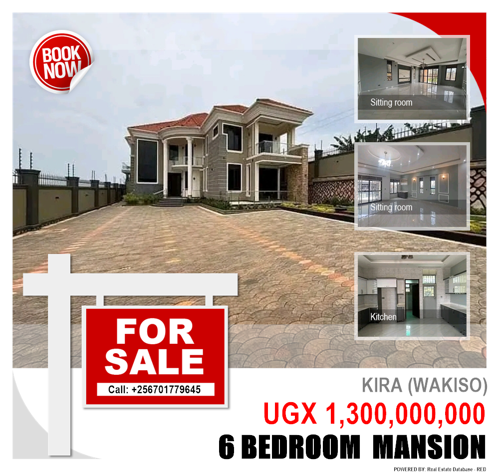 6 bedroom Mansion  for sale in Kira Wakiso Uganda, code: 209971