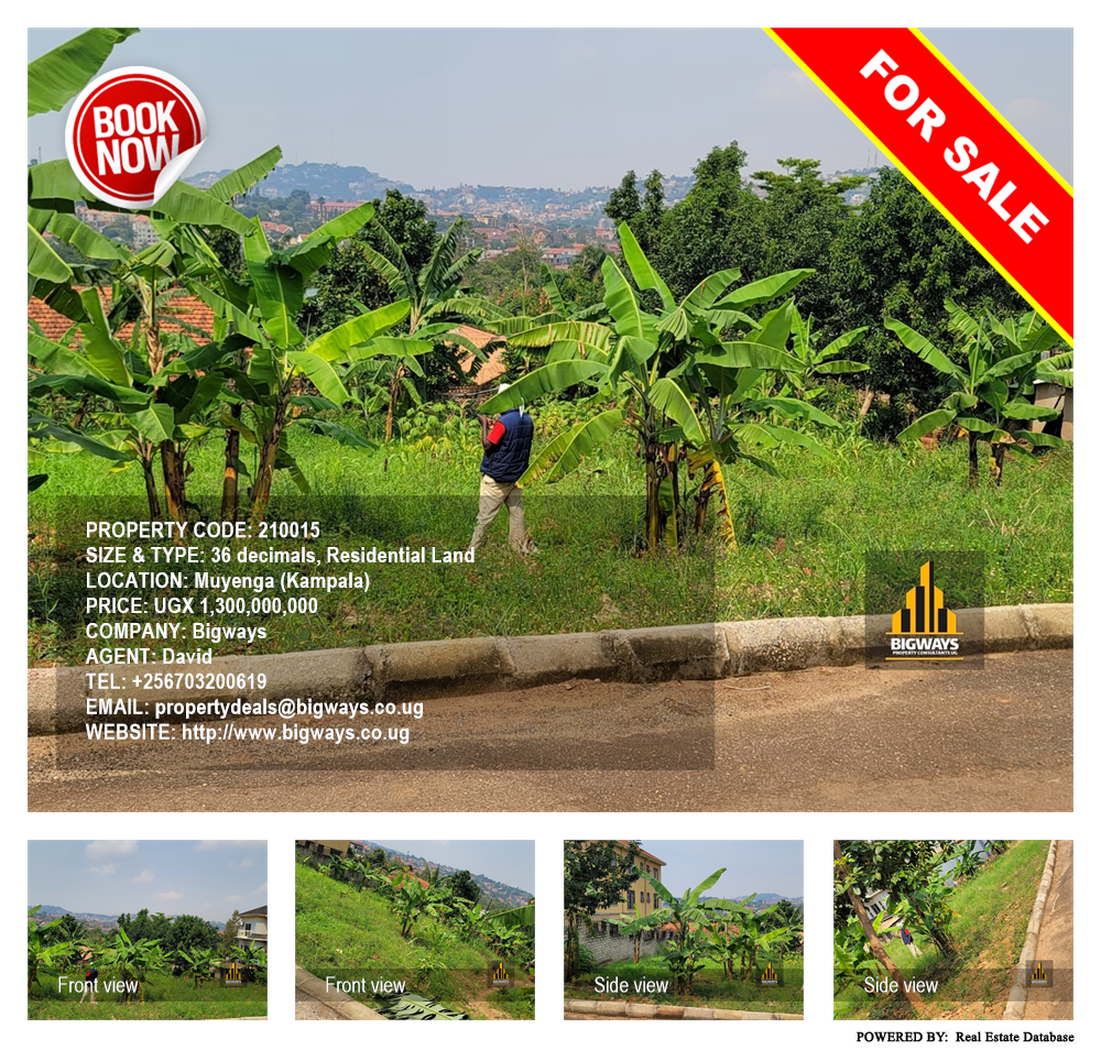 Residential Land  for sale in Muyenga Kampala Uganda, code: 210015