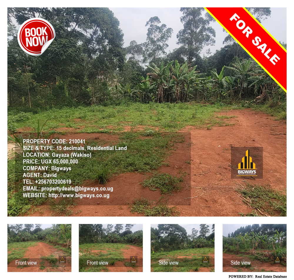 Residential Land  for sale in Gayaza Wakiso Uganda, code: 210041