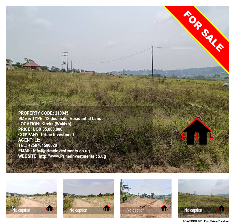 Residential Land  for sale in Kireka Wakiso Uganda, code: 210045