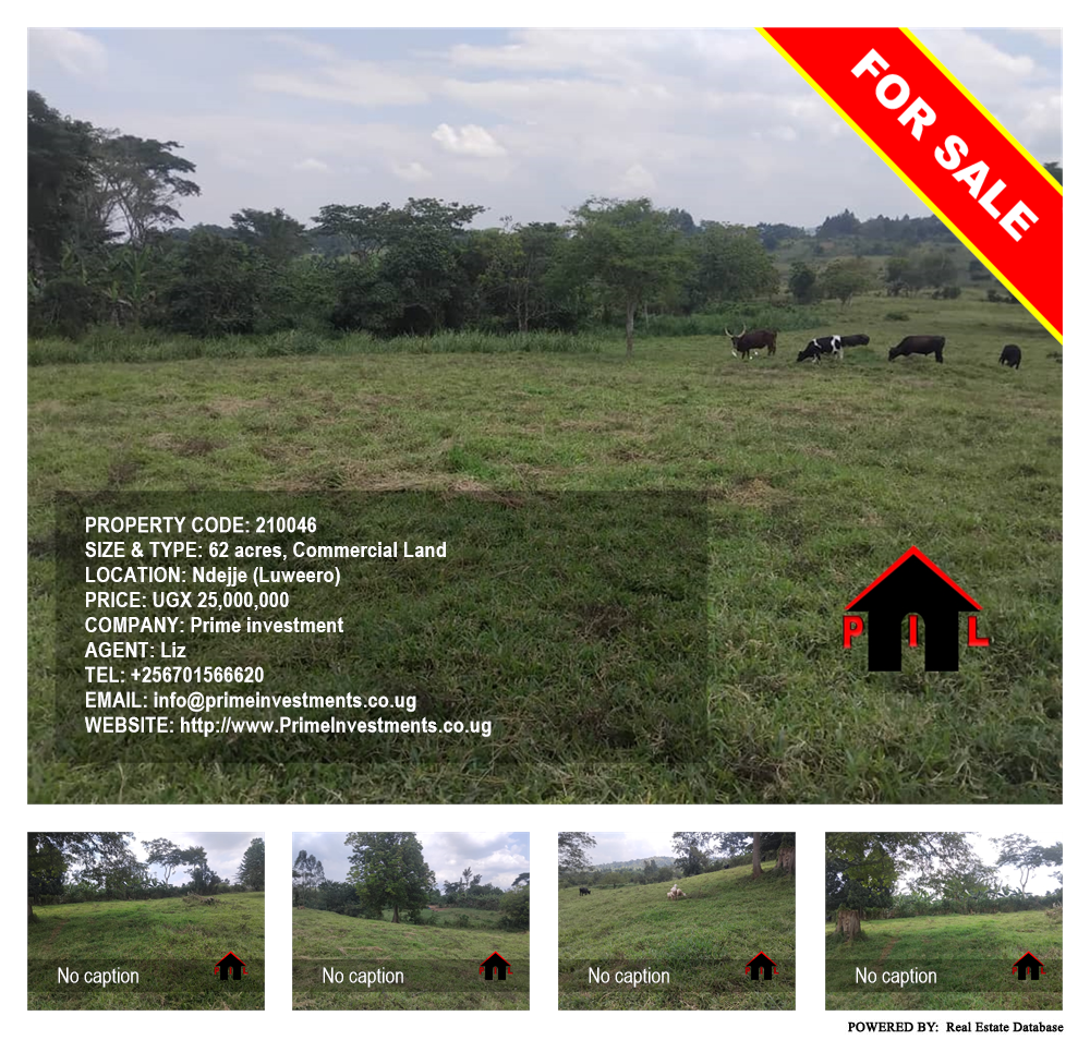 Commercial Land  for sale in Ndejje Luweero Uganda, code: 210046