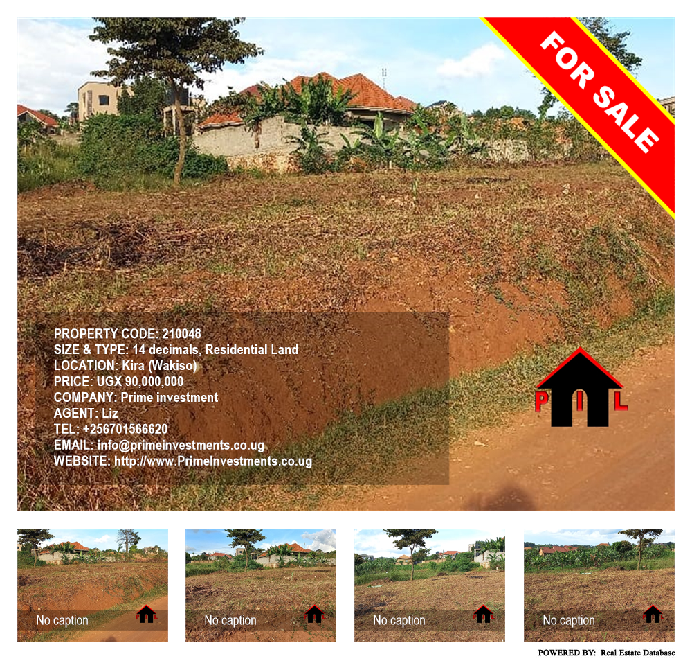 Residential Land  for sale in Kira Wakiso Uganda, code: 210048