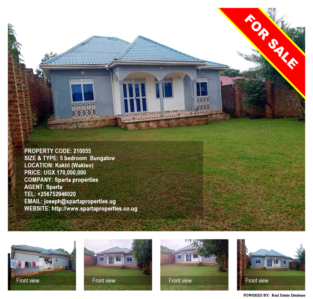 5 bedroom Bungalow  for sale in Kakiri Wakiso Uganda, code: 210055