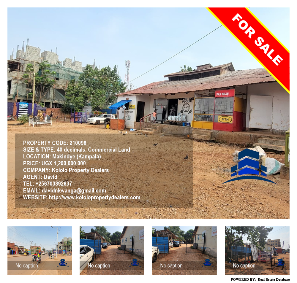 Commercial Land  for sale in Makindye Kampala Uganda, code: 210096