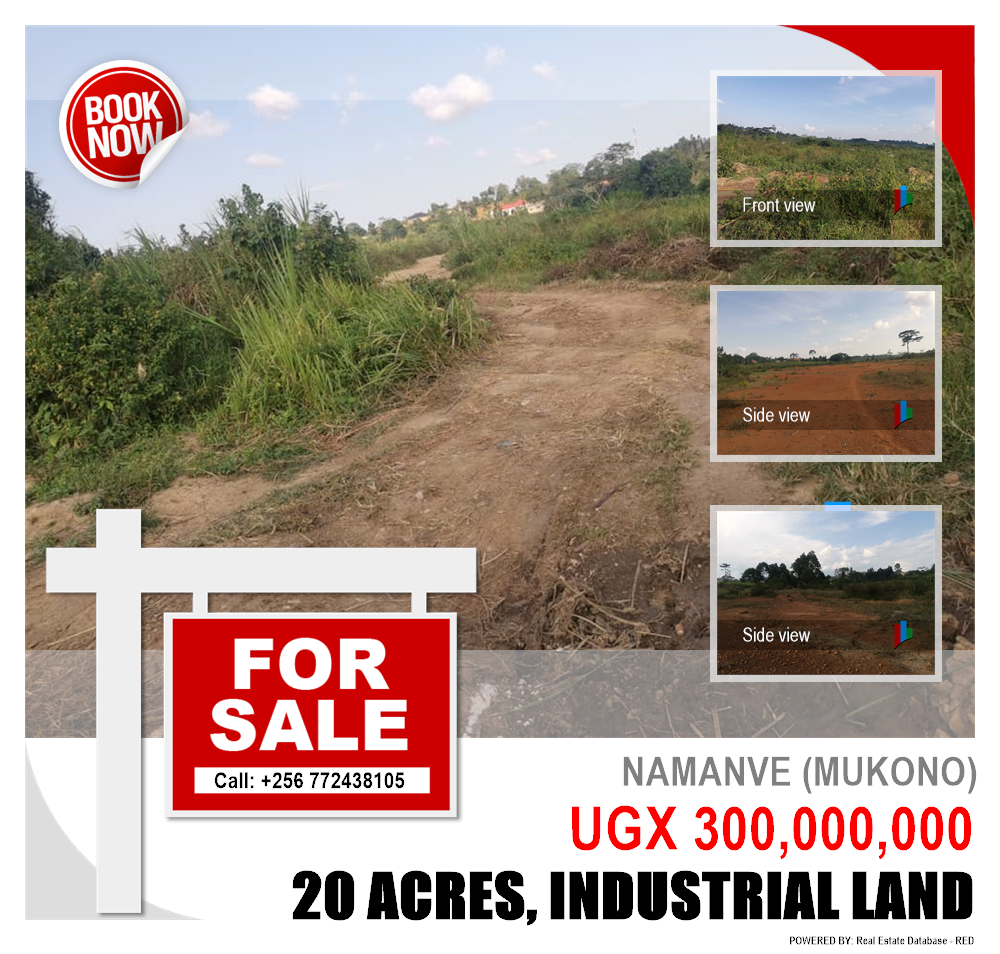 Industrial Land  for sale in Namanve Mukono Uganda, code: 210106