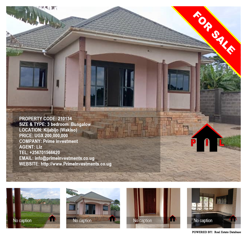 3 bedroom Bungalow  for sale in Kijabijo Wakiso Uganda, code: 210134