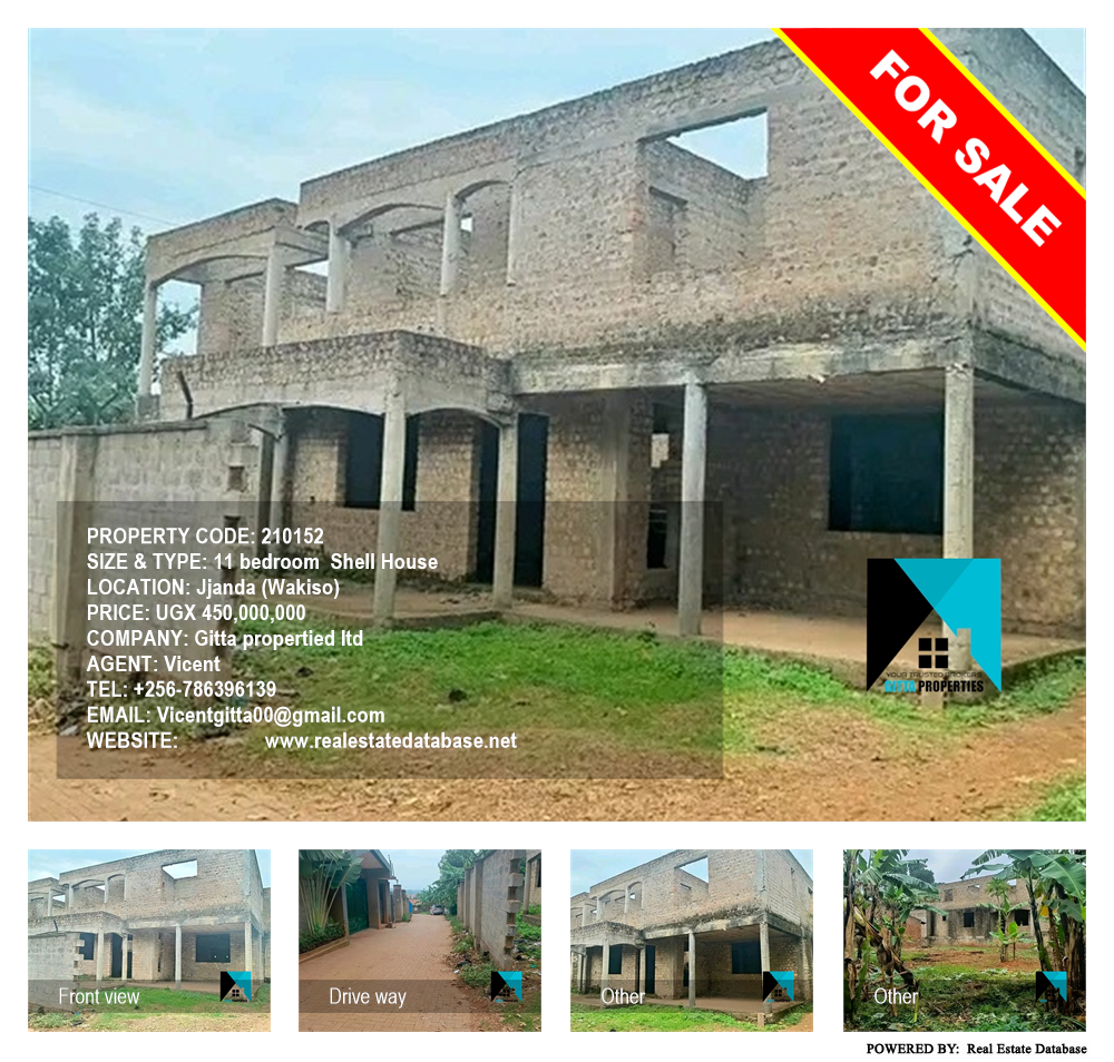 11 bedroom Shell House  for sale in Jjanda Wakiso Uganda, code: 210152