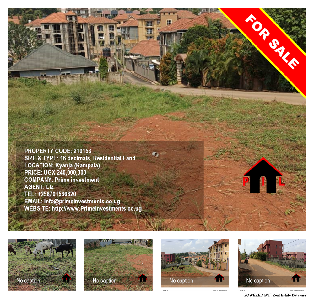 Residential Land  for sale in Kyanja Kampala Uganda, code: 210153