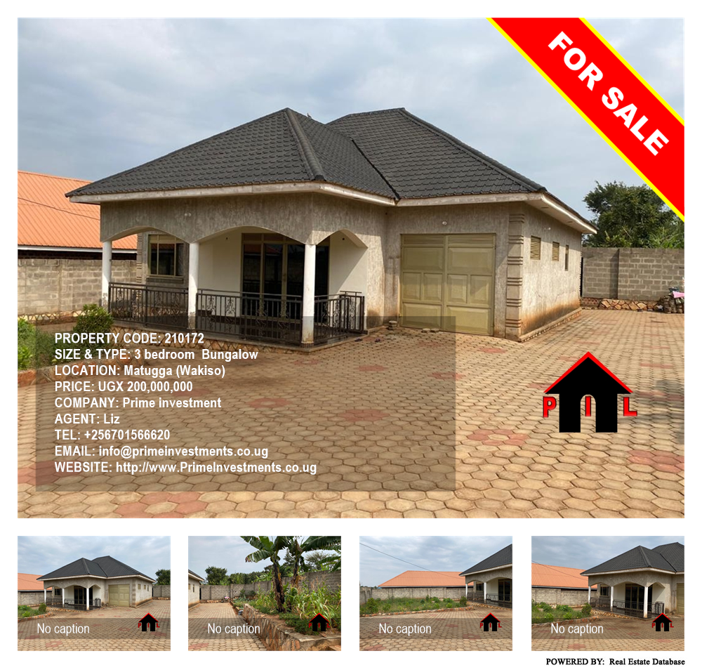 3 bedroom Bungalow  for sale in Matugga Wakiso Uganda, code: 210172