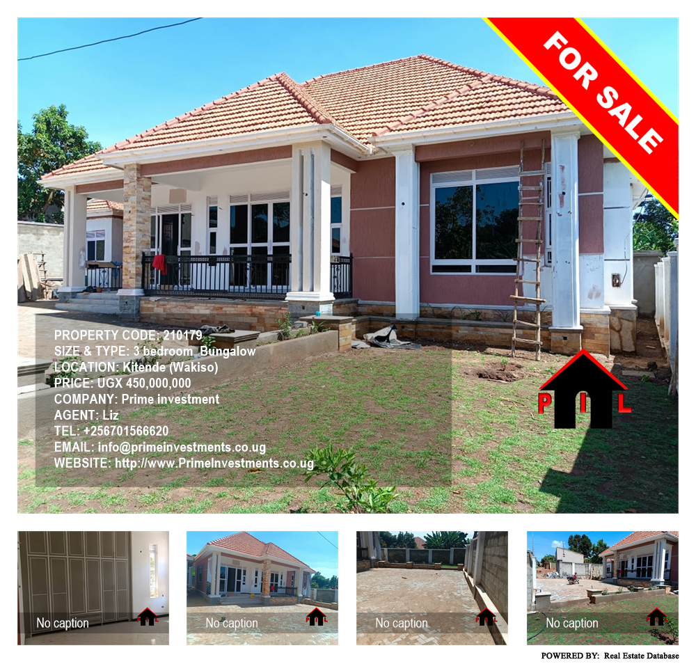 3 bedroom Bungalow  for sale in Kitende Wakiso Uganda, code: 210179