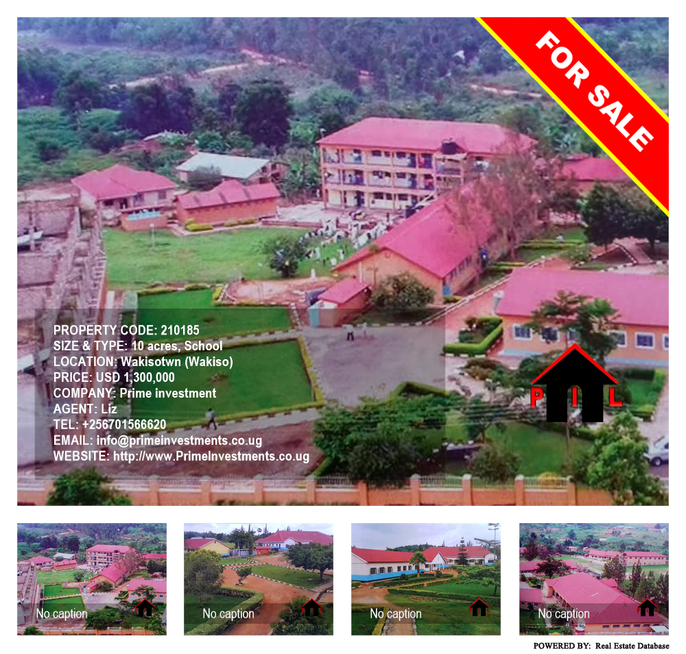 School  for sale in Wakisotwn Wakiso Uganda, code: 210185