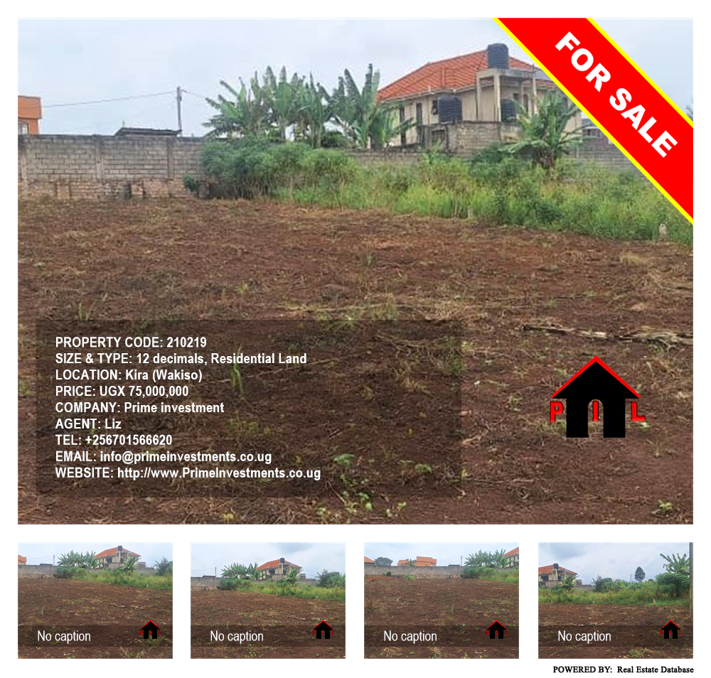 Residential Land  for sale in Kira Wakiso Uganda, code: 210219