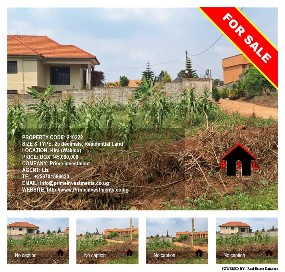 Residential Land  for sale in Kira Wakiso Uganda, code: 210222