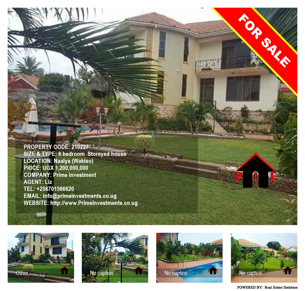 6 bedroom Storeyed house  for sale in Naalya Wakiso Uganda, code: 210227