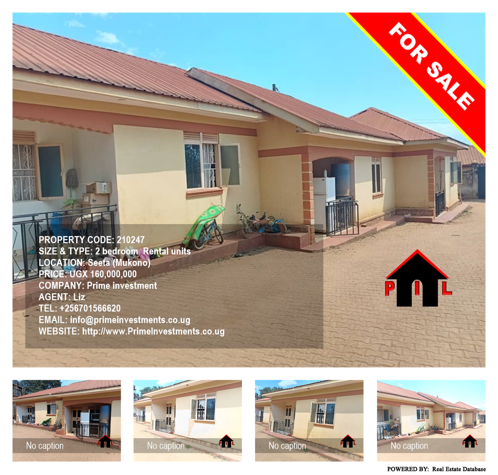 2 bedroom Rental units  for sale in Seeta Mukono Uganda, code: 210247