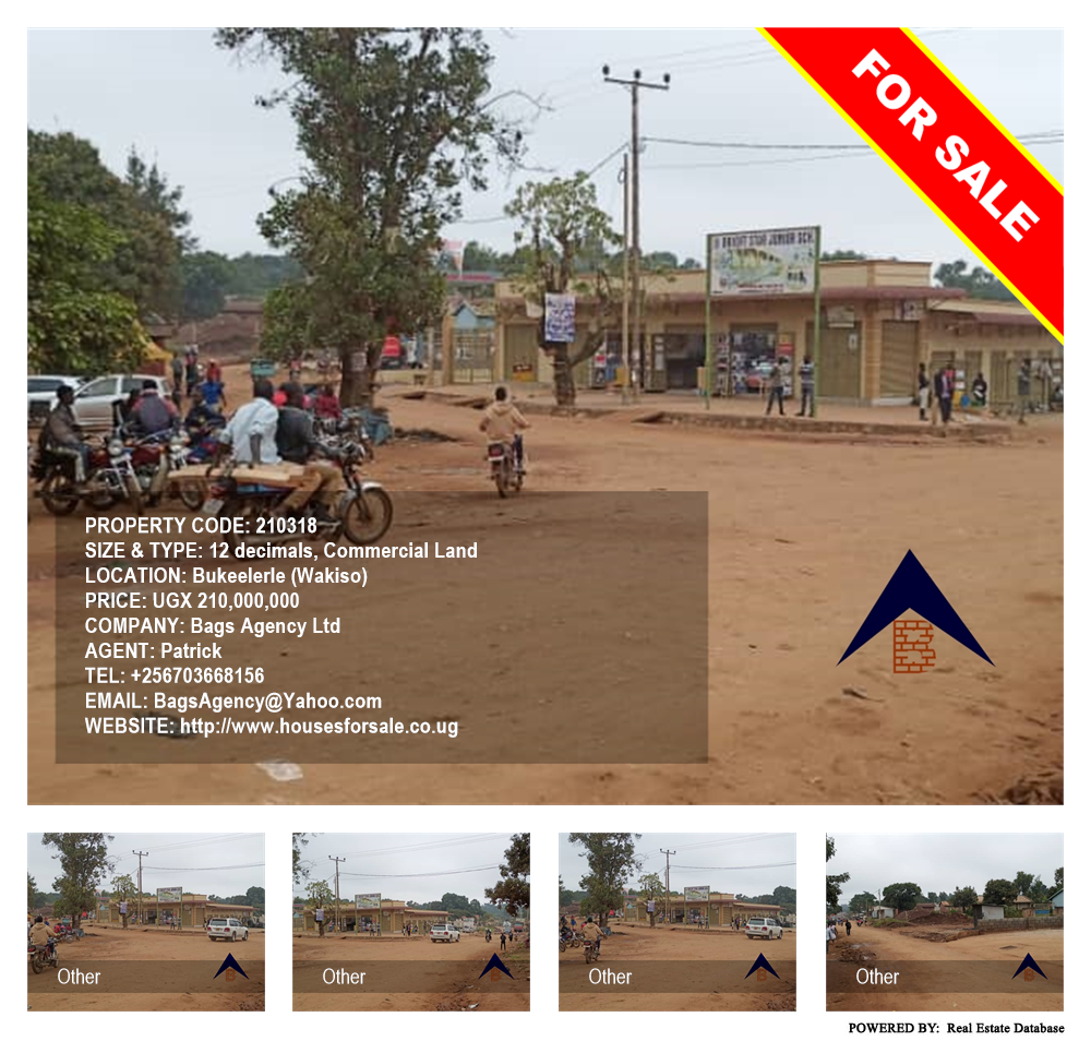 Commercial Land  for sale in Bukeelerle Wakiso Uganda, code: 210318