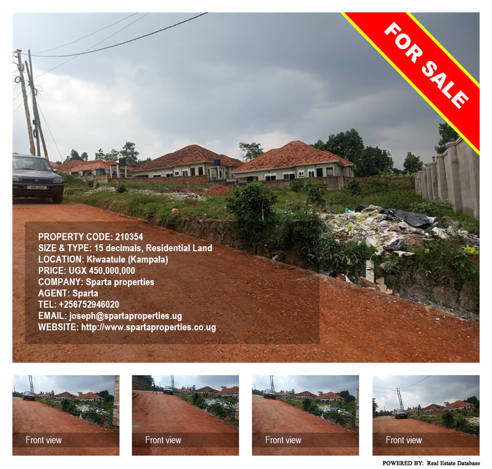 Residential Land  for sale in Kiwaatule Kampala Uganda, code: 210354