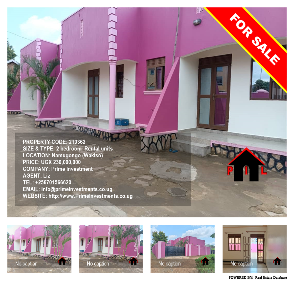 2 bedroom Rental units  for sale in Namugongo Wakiso Uganda, code: 210362