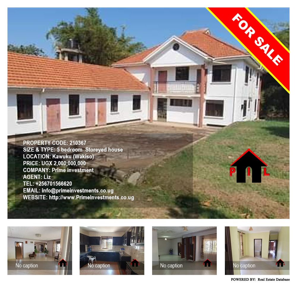 5 bedroom Storeyed house  for sale in Kawuku Wakiso Uganda, code: 210367