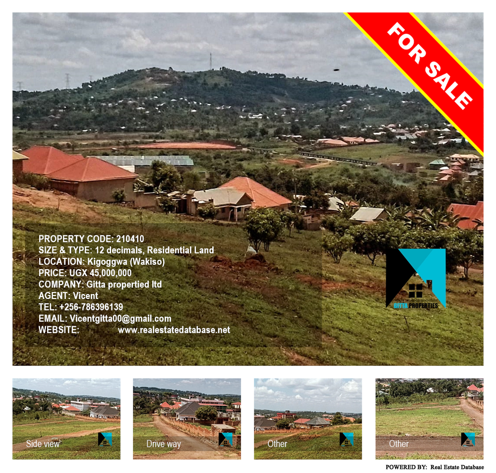 Residential Land  for sale in Kigoggwa Wakiso Uganda, code: 210410