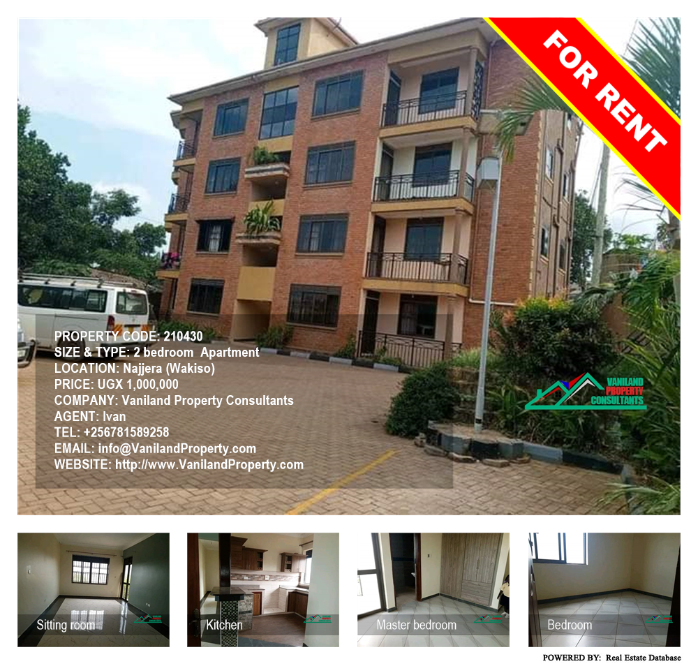 2 bedroom Apartment  for rent in Najjera Wakiso Uganda, code: 210430