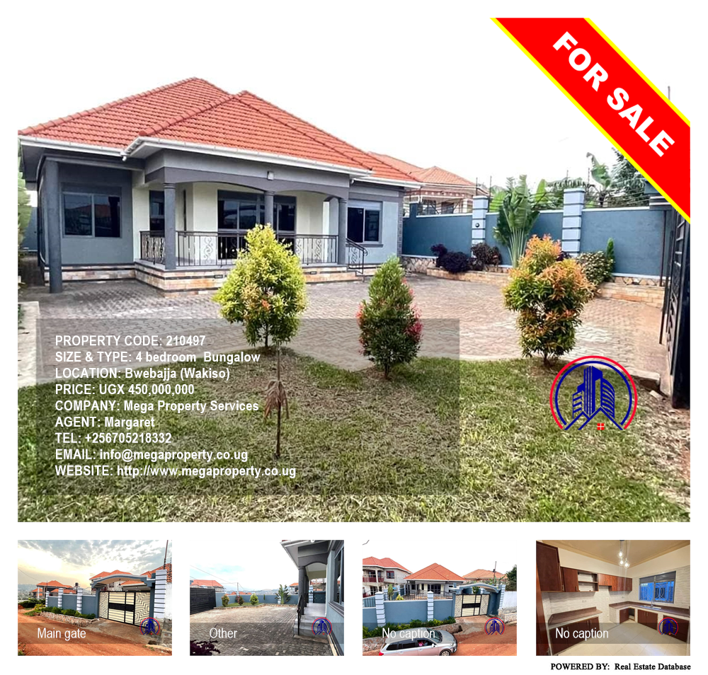 4 bedroom Bungalow  for sale in Bwebajja Wakiso Uganda, code: 210497