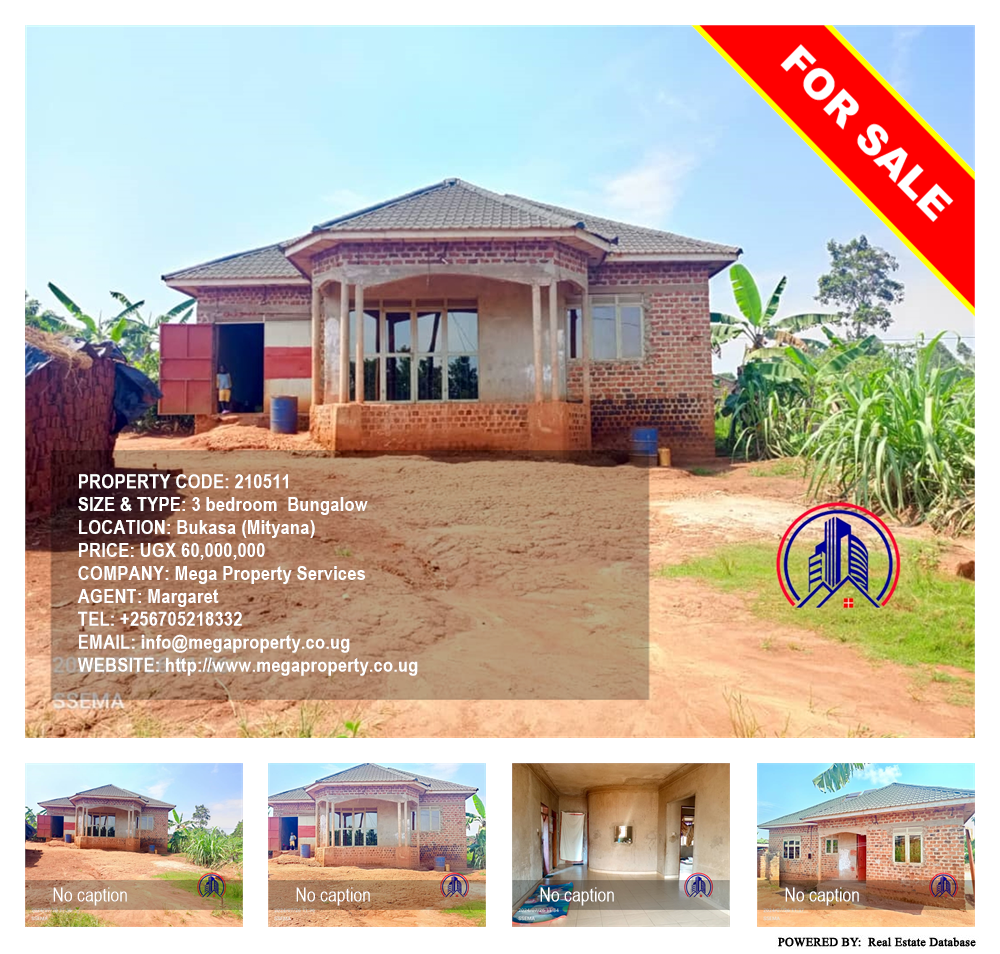 3 bedroom Bungalow  for sale in Bukasa Mityana Uganda, code: 210511