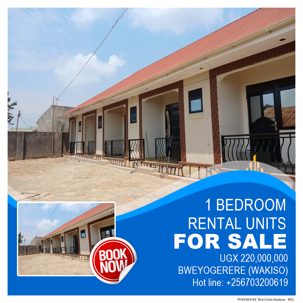 1 bedroom Rental units  for sale in Bweyogerere Wakiso Uganda, code: 210531