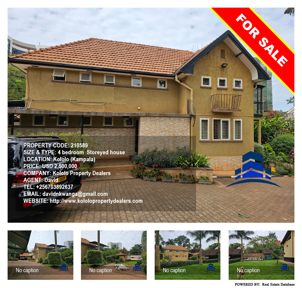 4 bedroom Storeyed house  for sale in Kololo Kampala Uganda, code: 210589