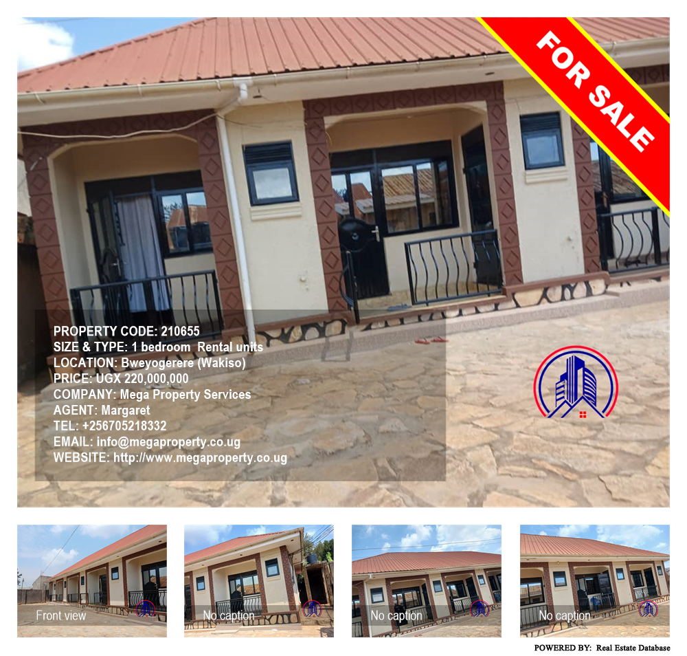 1 bedroom Rental units  for sale in Bweyogerere Wakiso Uganda, code: 210655