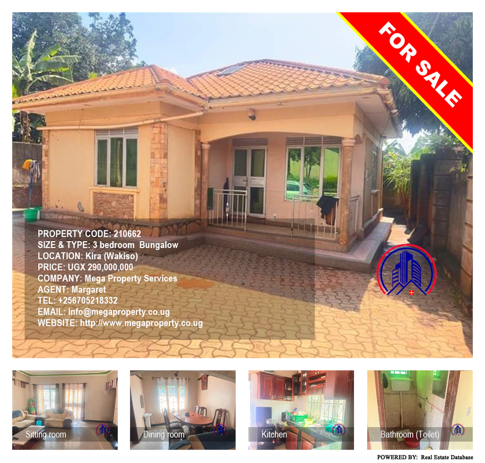 3 bedroom Bungalow  for sale in Kira Wakiso Uganda, code: 210662