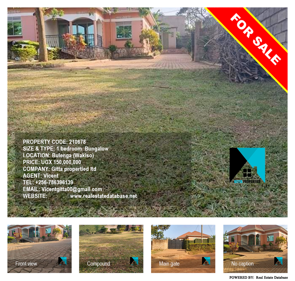 1 bedroom Bungalow  for sale in Bulenga Wakiso Uganda, code: 210678