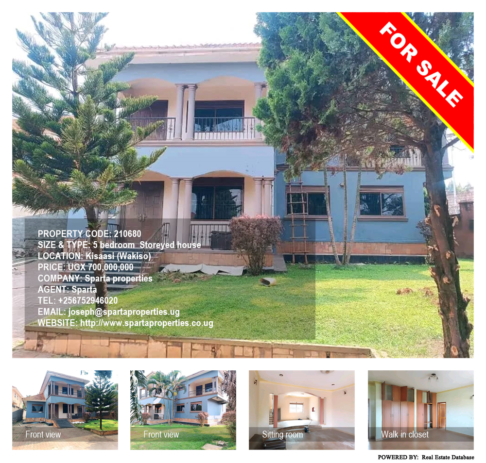 5 bedroom Storeyed house  for sale in Kisaasi Wakiso Uganda, code: 210680