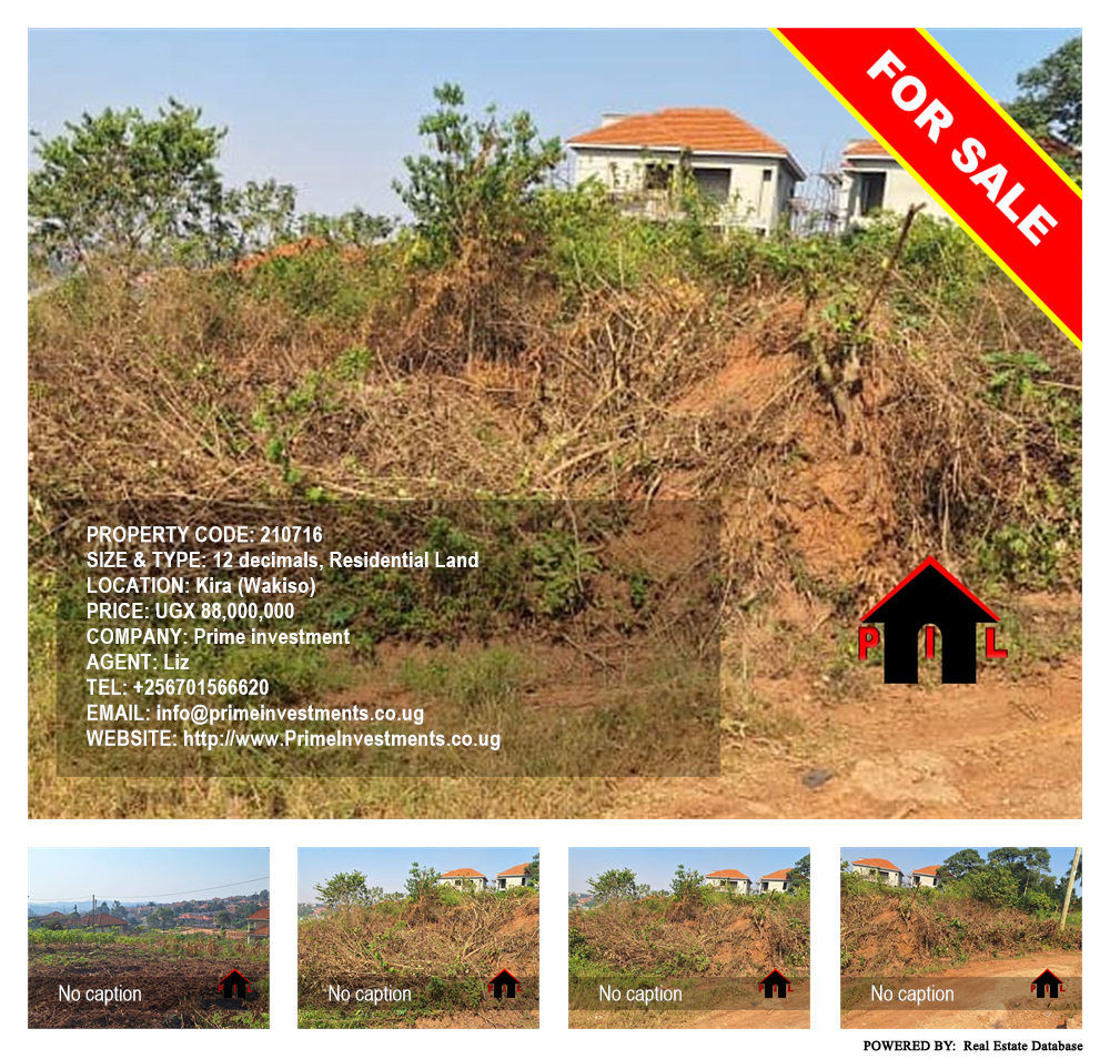 Residential Land  for sale in Kira Wakiso Uganda, code: 210716