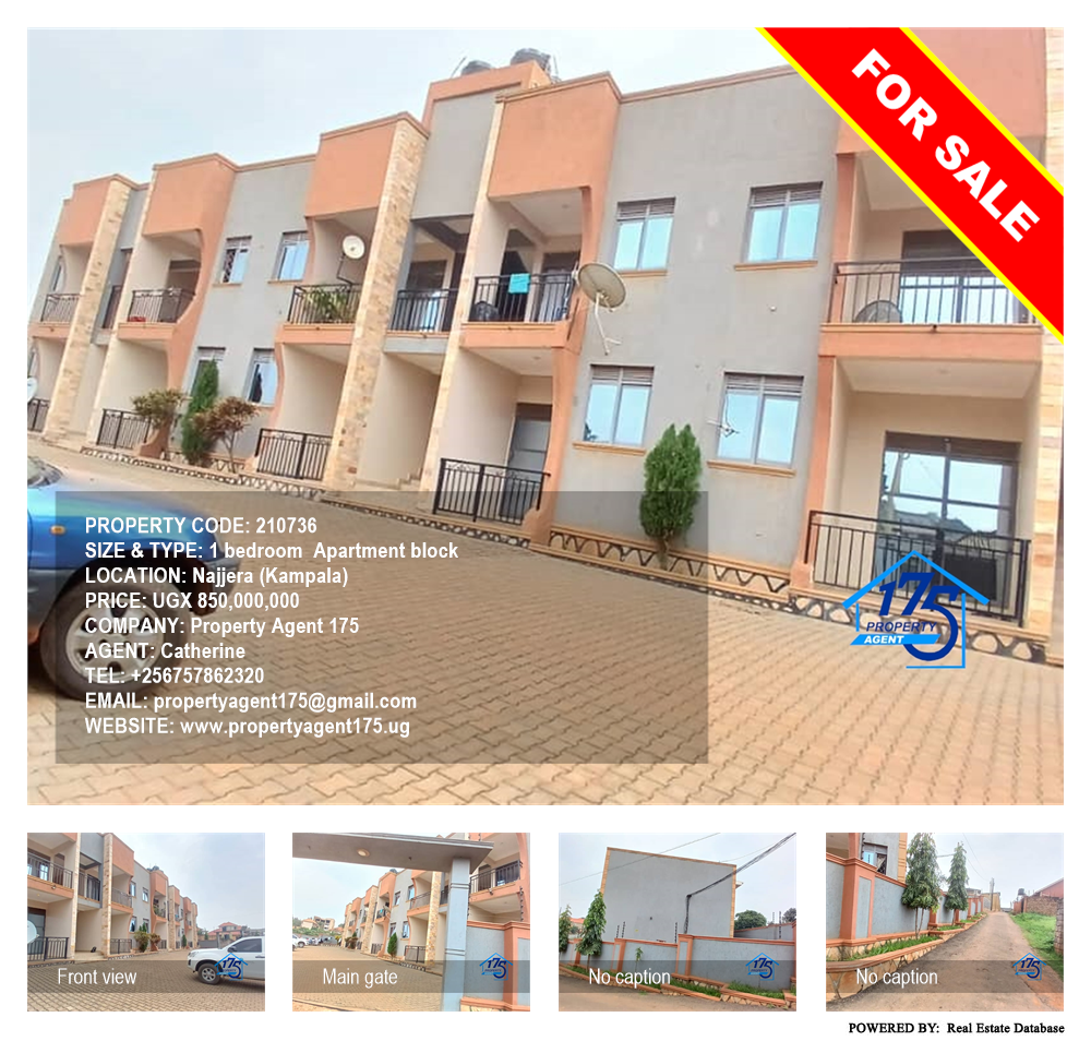 1 bedroom Apartment block  for sale in Najjera Kampala Uganda, code: 210736