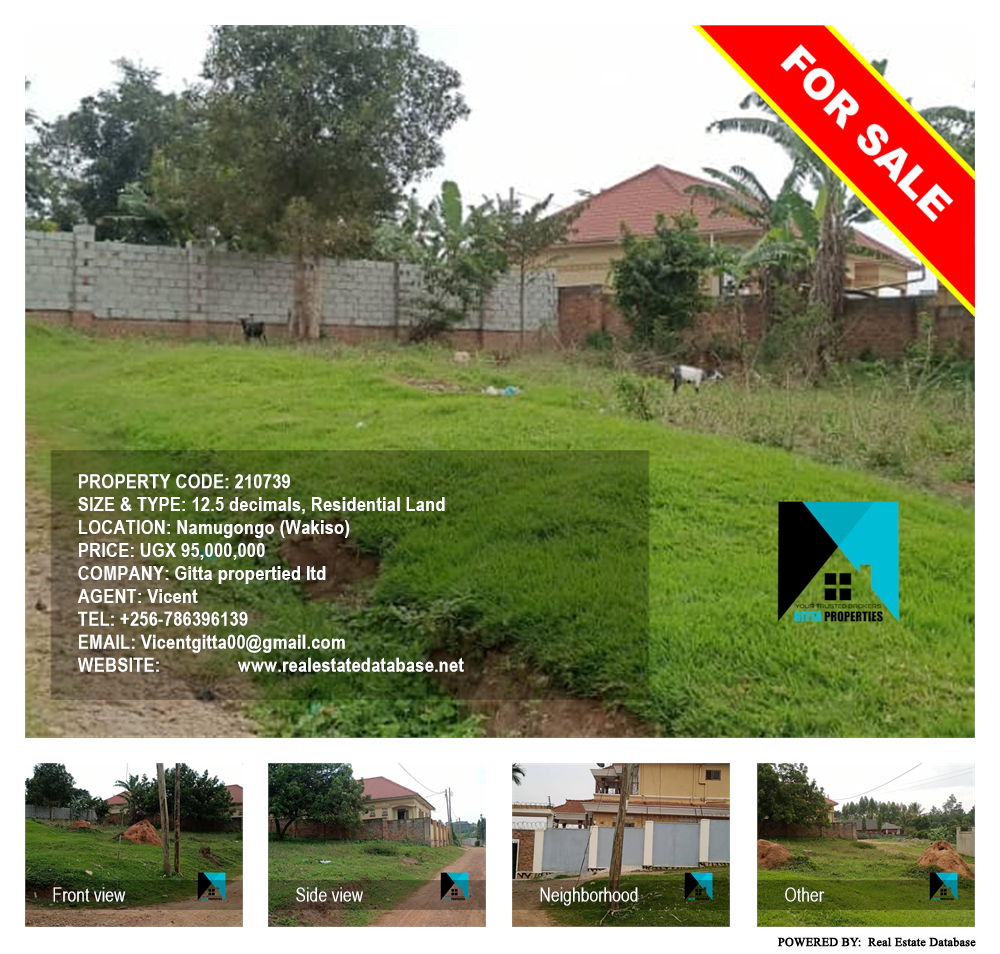 Residential Land  for sale in Namugongo Wakiso Uganda, code: 210739