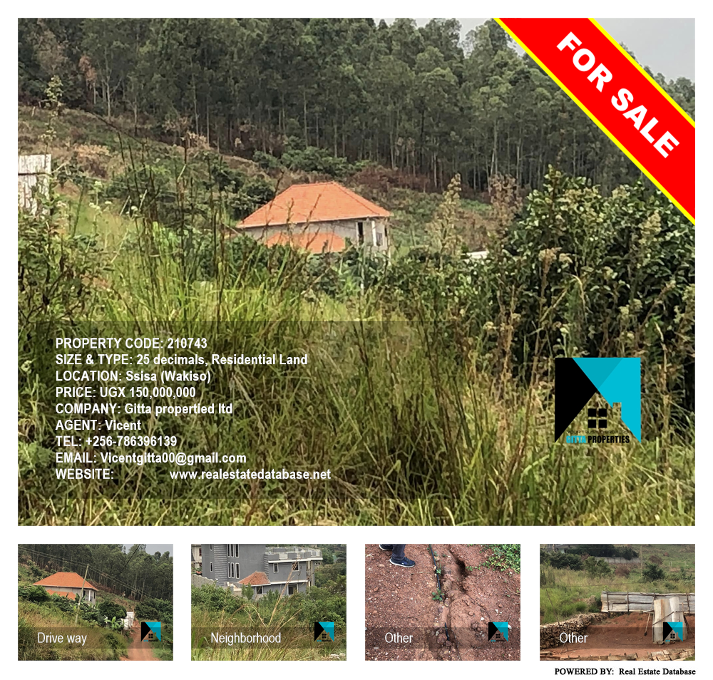 Residential Land  for sale in Ssisa Wakiso Uganda, code: 210743