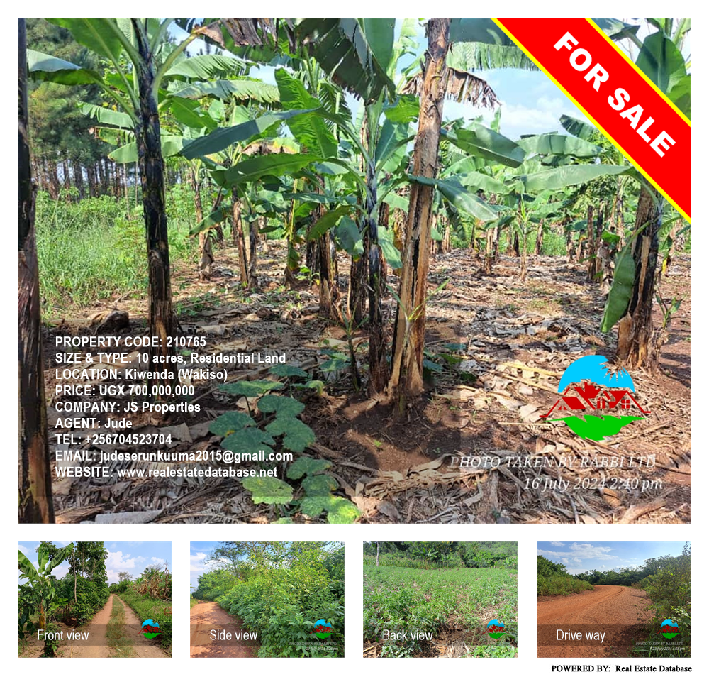 Residential Land  for sale in Kiwenda Wakiso Uganda, code: 210765