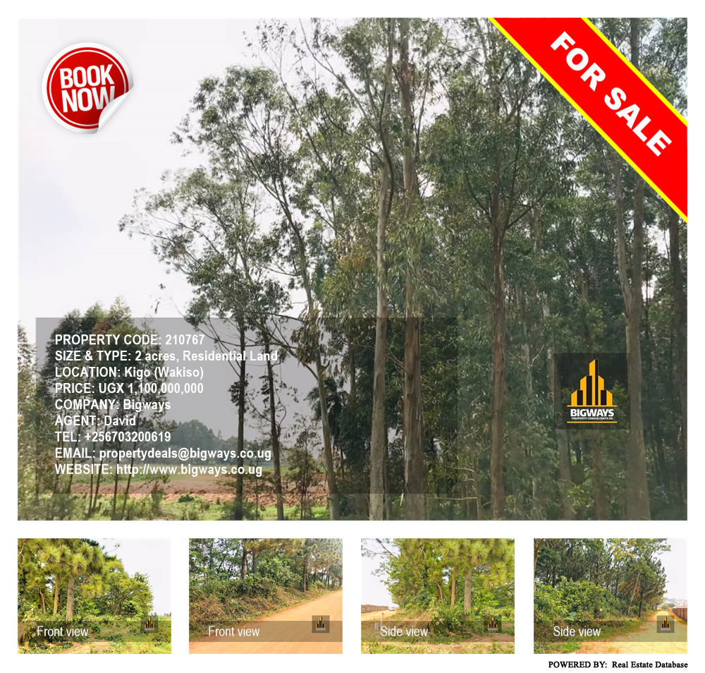 Residential Land  for sale in Kigo Wakiso Uganda, code: 210767