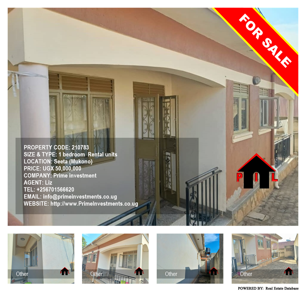 1 bedroom Rental units  for sale in Seeta Mukono Uganda, code: 210783