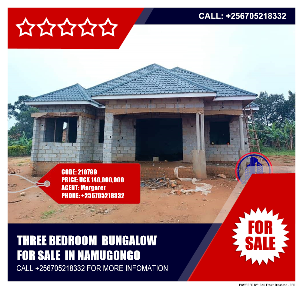 3 bedroom Bungalow  for sale in Namugongo Wakiso Uganda, code: 210799