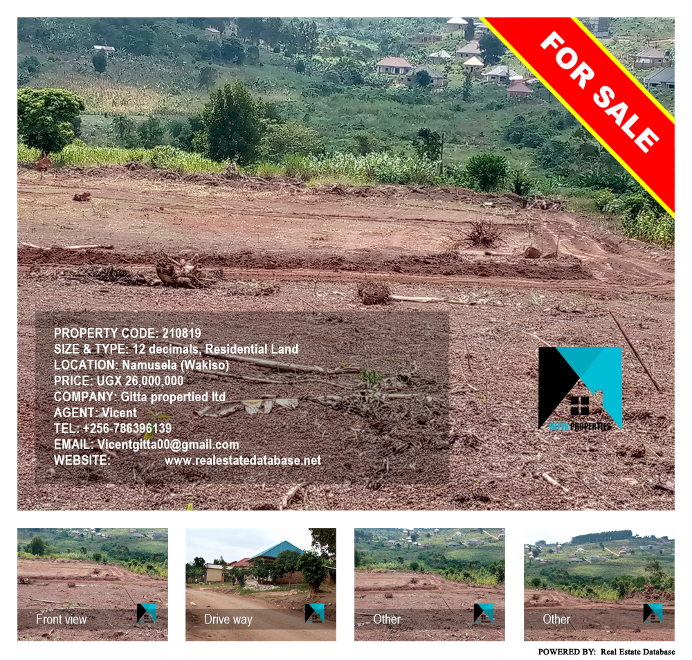 Residential Land  for sale in Namusela Wakiso Uganda, code: 210819