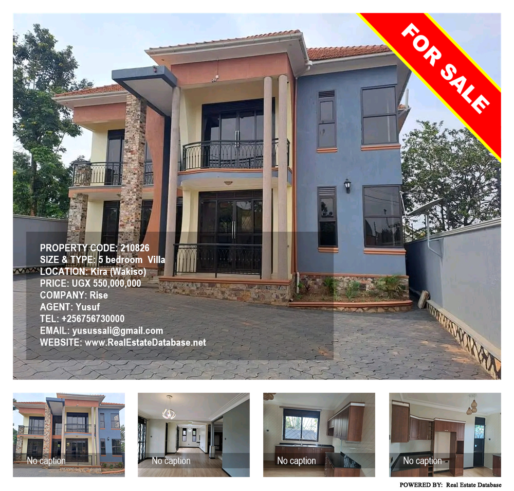 5 bedroom Villa  for sale in Kira Wakiso Uganda, code: 210826