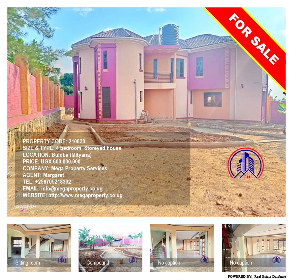 4 bedroom Storeyed house  for sale in Buloba Mityana Uganda, code: 210830