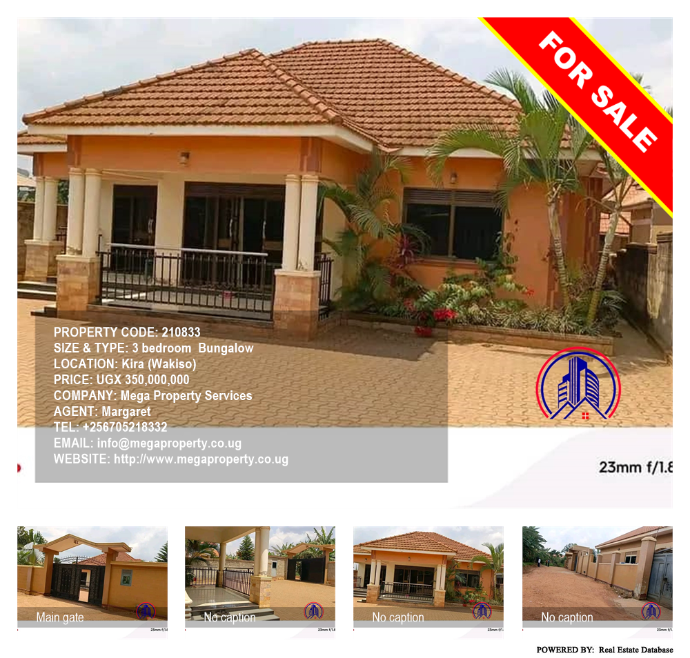 3 bedroom Bungalow  for sale in Kira Wakiso Uganda, code: 210833