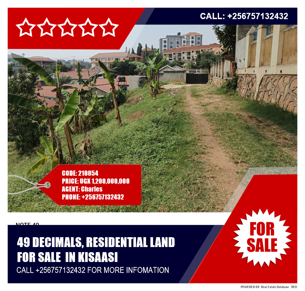 Residential Land  for sale in Kisaasi Kampala Uganda, code: 210854